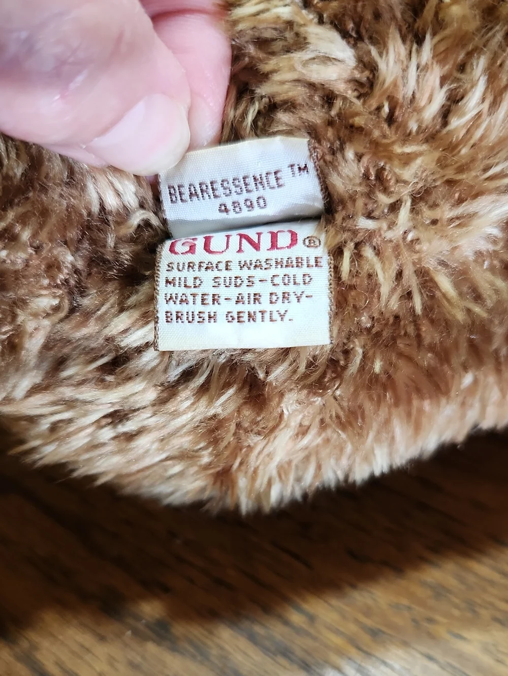 Gund Bearessence Brown Plush Teddy Bear with Sheer Bow